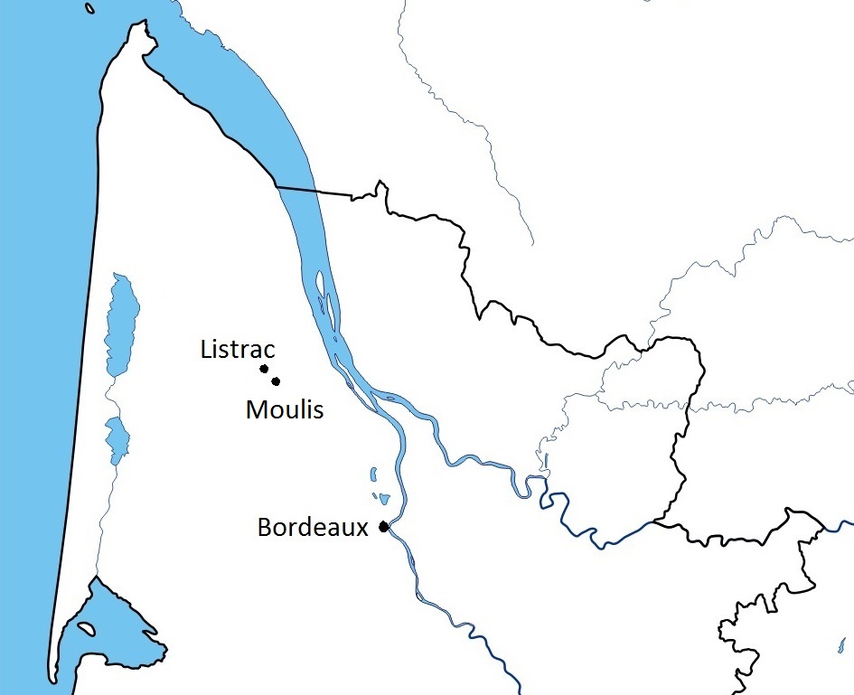 Carte Bordeaux-Listrac